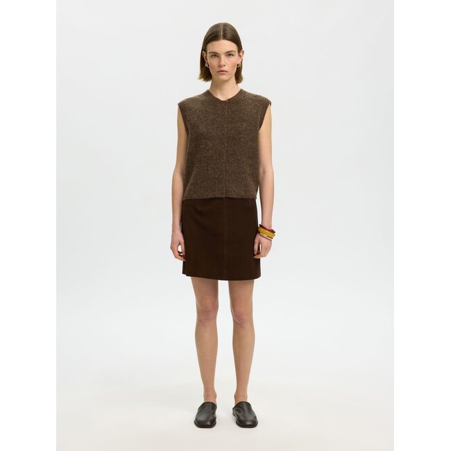 SLWLULU SL BUTTON O-NECK VEST NOOS Dachshund Melange