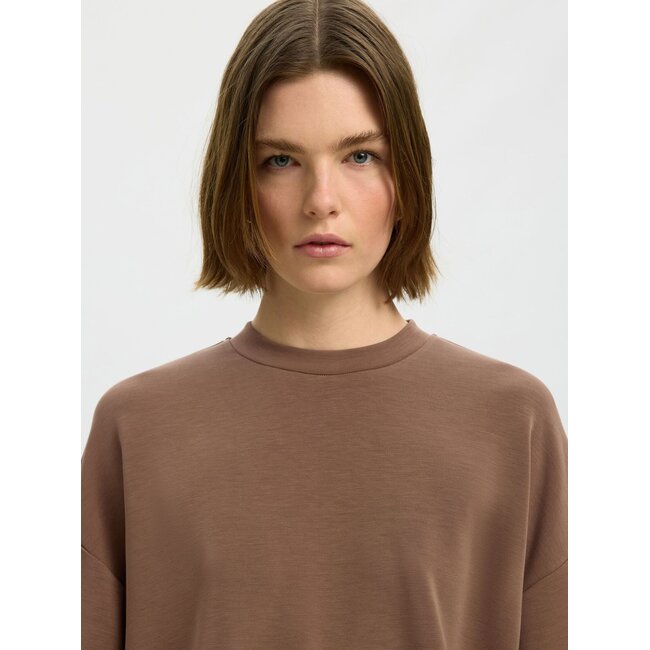 SLWOVERSIZED TENNY TEE NOOS Chocolate Chip