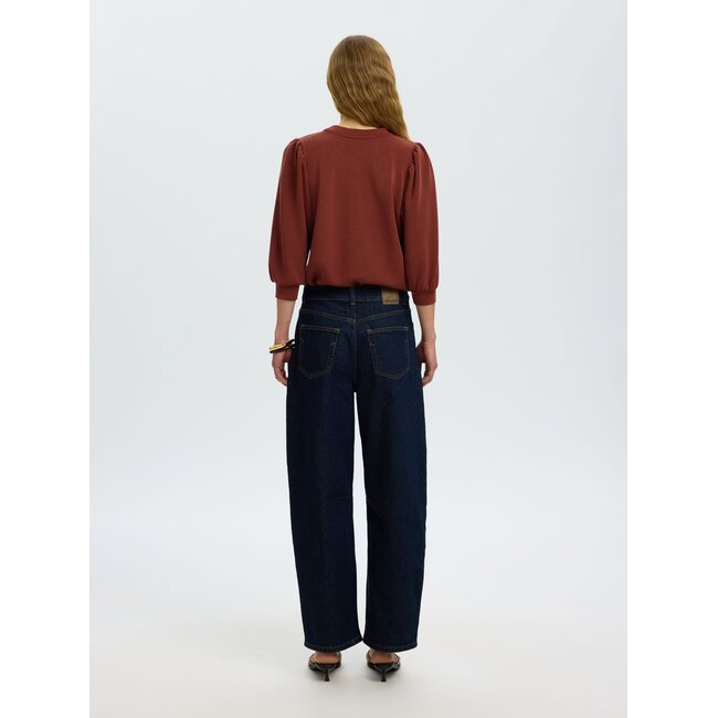SLWTENNY 3/4 SWEAT TOP NOOS Cherry Mahogany