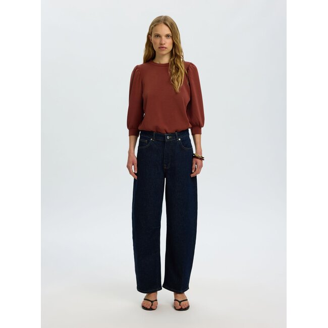 SLWTENNY 3/4 SWEAT TOP NOOS Cherry Mahogany