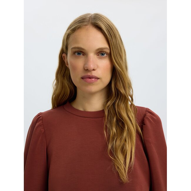SLWTENNY 3/4 SWEAT TOP NOOS Cherry Mahogany