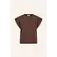 mason pleats top Chocolate brown