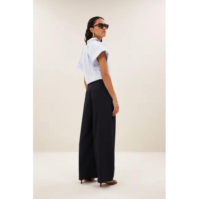 frida pinstripe pants Midnight