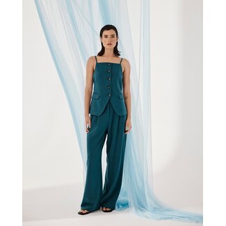 MSCH Copenhagen MSCHMirabelle Michelle HW Pleat Pants Balsam Green