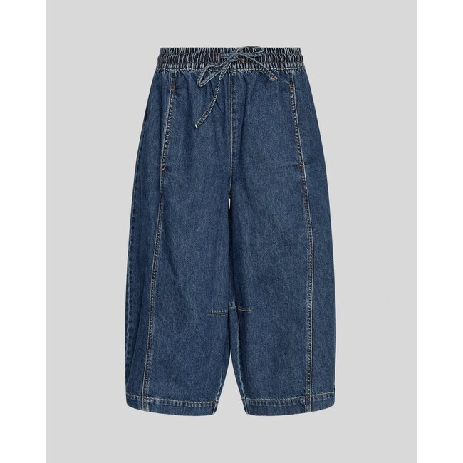 MSCHManna Alena Culotte Pants Mid Blue Wash Blue