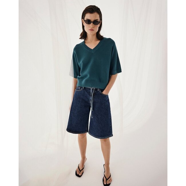 MSCHThamira 2/4 V Pullover Balsam Green