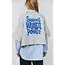 DanLL Boxy Sweatshirt 3/4 Light Grey Melange