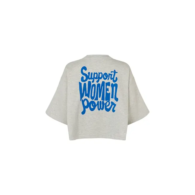 DanLL Boxy Sweatshirt 3/4 Light Grey Melange