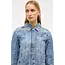 Bias cut denim jacket