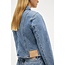 Bias cut denim jacket