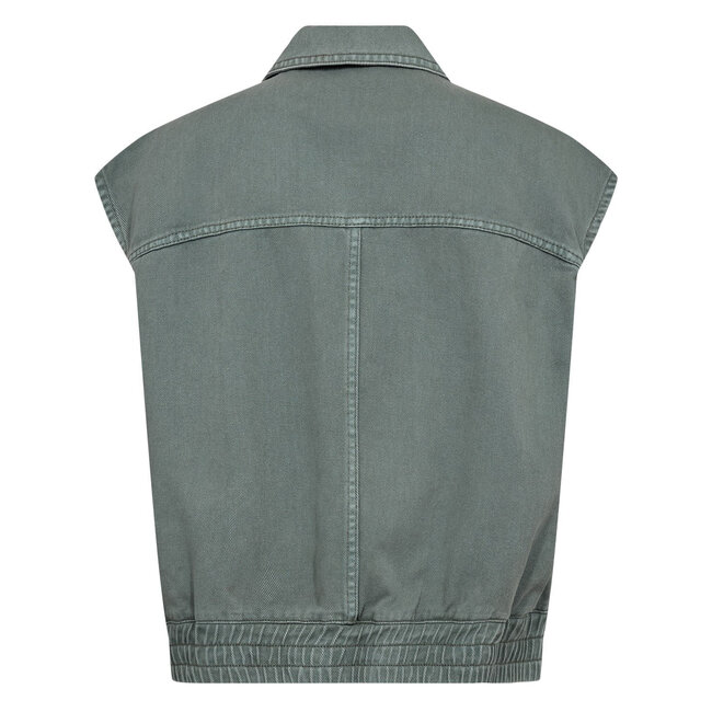 NUHAMILTON Vest Washed Sea Green Denim