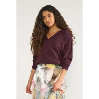 Nümph NUDAYLETTA LUREX V-NECK PULLOVER Fig