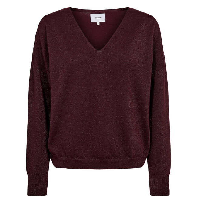 NUDAYLETTA LUREX V-NECK PULLOVER Fig