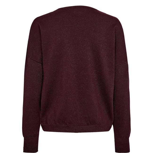NUDAYLETTA LUREX V-NECK PULLOVER Fig