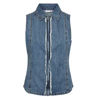 Nümph NUSANDIE VEST Medium Blue Denim