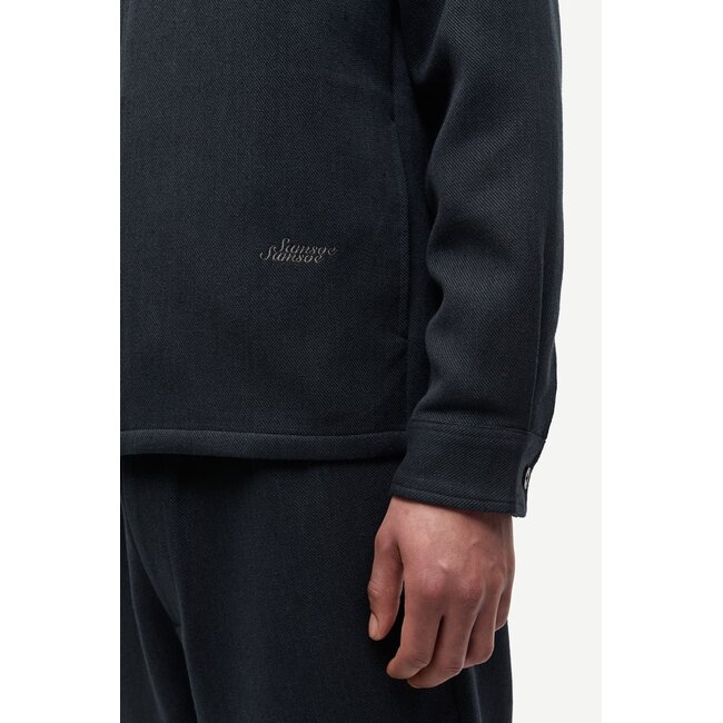 SADAMON GT ZIP OVERSHIRT 16201 DARK GREY MEL.