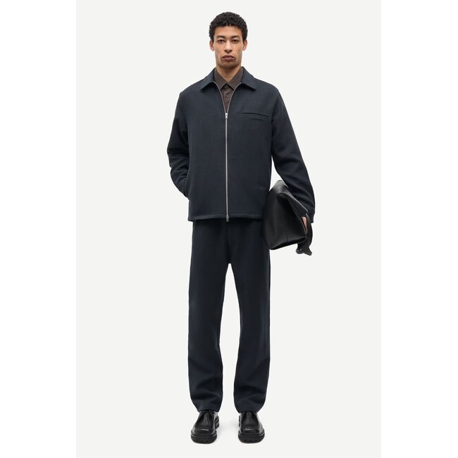 SADAMON GT ZIP OVERSHIRT 16201 DARK GREY MEL.
