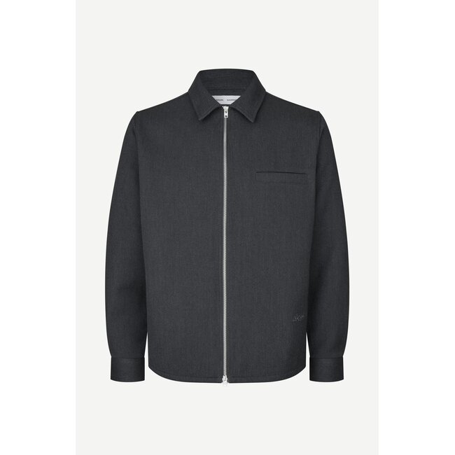 SADAMON GT ZIP OVERSHIRT 16201 DARK GREY MEL.