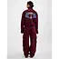 Gianna Denim Bomber Jacket Red
