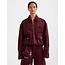 Gianna Denim Bomber Jacket Red