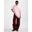 Basic Worn-out Oversized T-shirt Pink