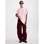 Basic Worn-out Oversized T-shirt Pink