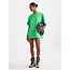 Basic Worn-out Oversized T-shirt Green