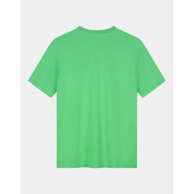 Basic Worn-out Oversized T-shirt Green