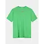 Basic Worn-out Oversized T-shirt Green
