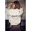 HAUTE L'AMITIÉ New studio Tie sweat Pearl