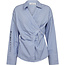 Nina Strap Shirt Pale Blue Stripe