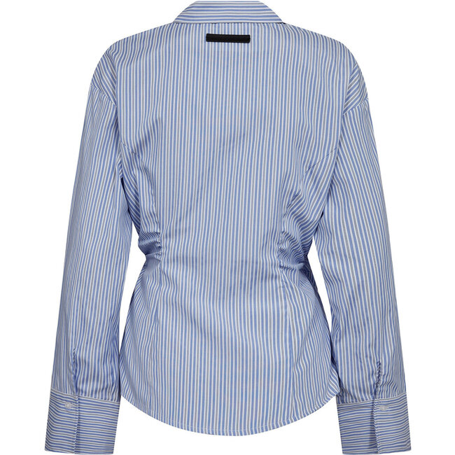 Nina Strap Shirt Pale Blue Stripe