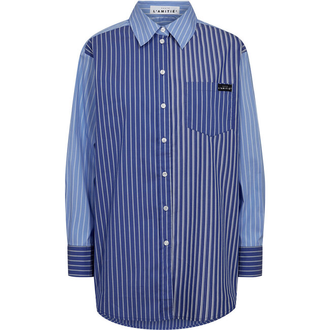 Blue Mix Stripe Shirt Blue Stripe