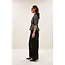 Jule Herringbone Pants Black