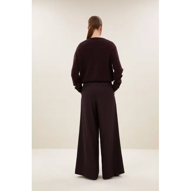 Cleo Cardigan Deep Wine