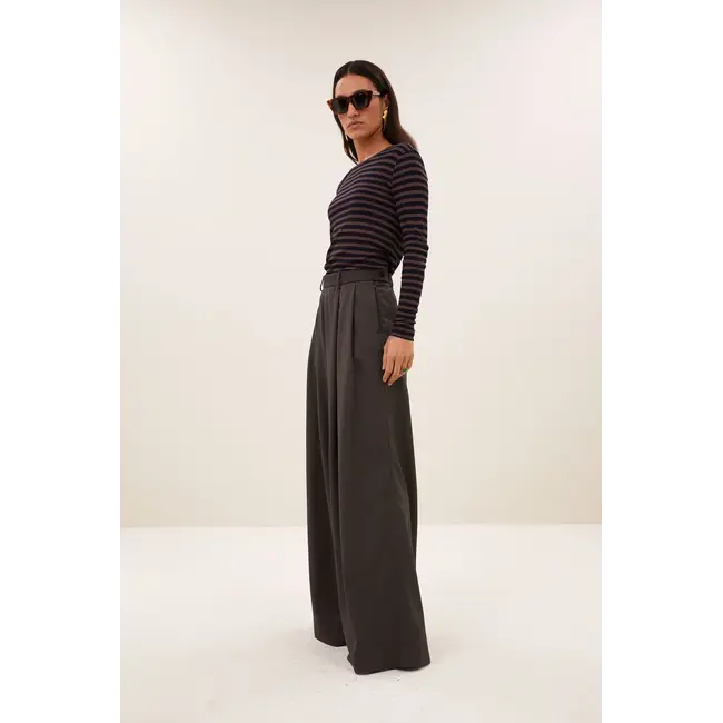 Basic ls Rib Top Deep Stripe