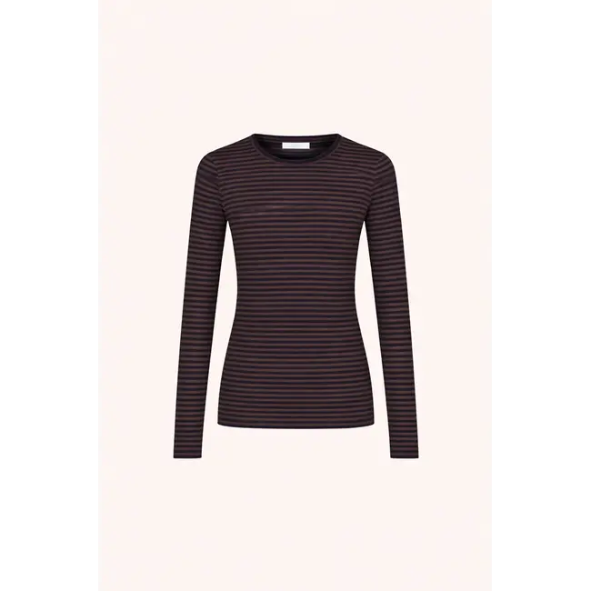 Basic ls Rib Top Deep Stripe