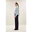Sarah Short Sea Blouse Green Sea Stripe