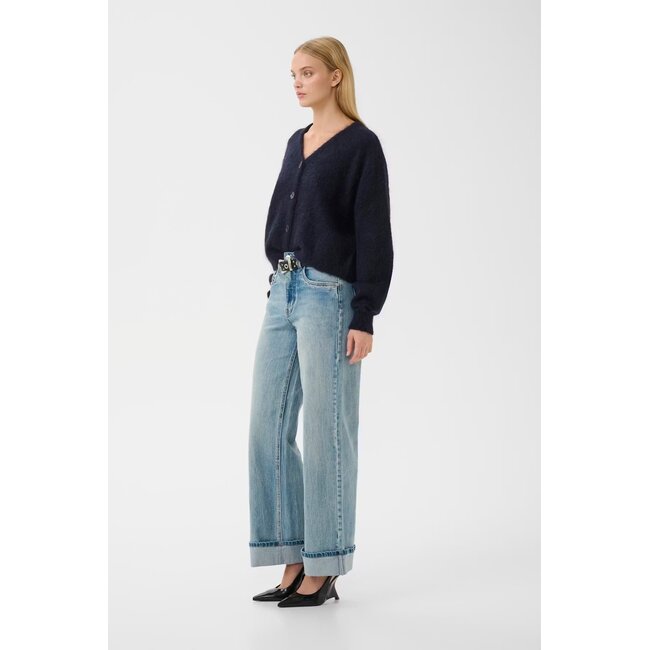 GZdebbie V cardigan NOOS Navy melange