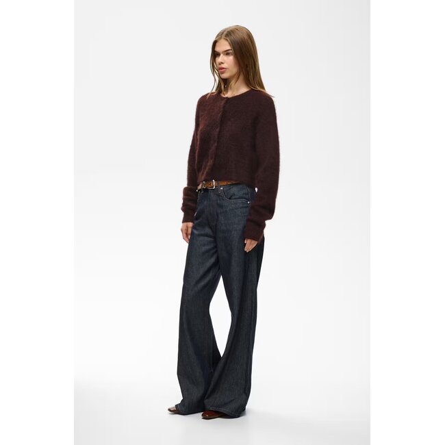 GZdebbie short cardigan Plum Melange
