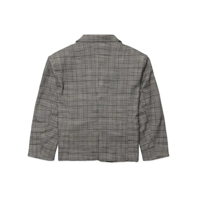 WBYun Check Blazer Black-Grey