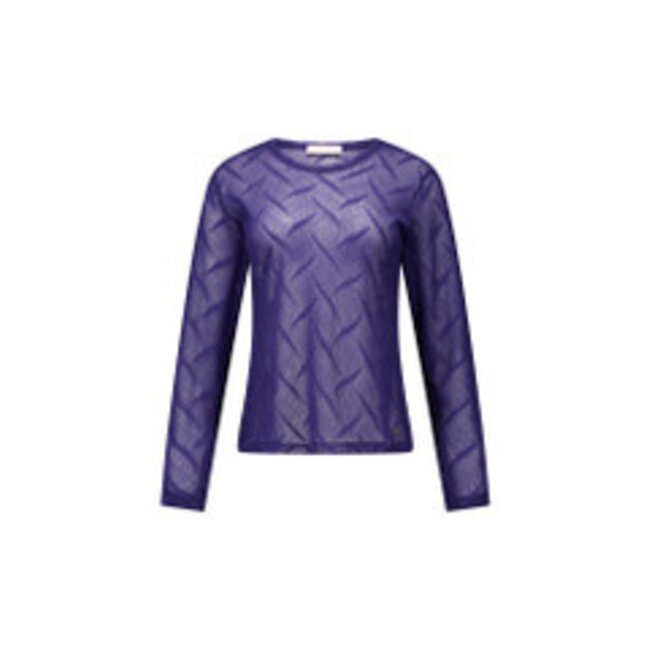 Reagan lace top Ink blue