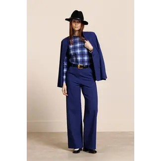 Studio Anneloes Lexie bonded trousers Ink Blue