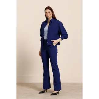 Studio Anneloes Flair bonded trousers Ink Blue