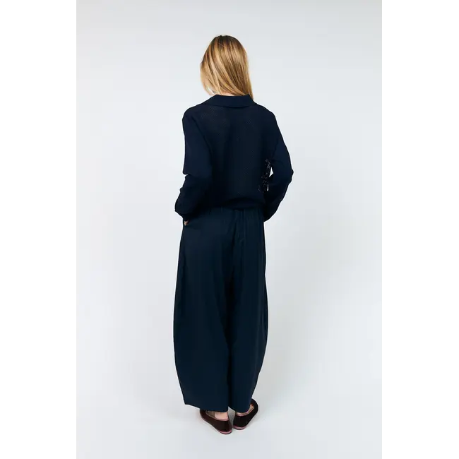 OpalLL Polo Knit LS Dark Blue
