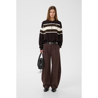 Gestuz GZlavana HW pants brown check