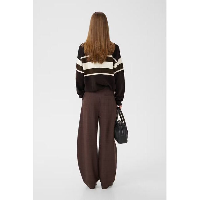 GZlavana HW pants brown check