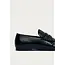 Aven Black Leather Loafers