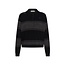GZsilda polo pullover Black/Raven striped