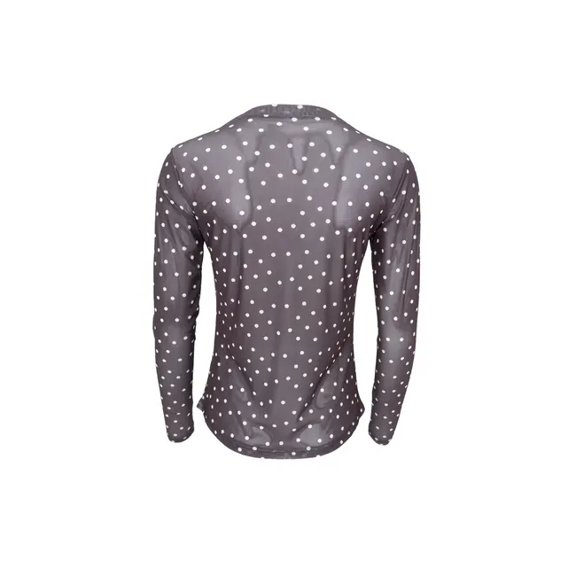 BCANNIE mesh blouse Coffee Dot
